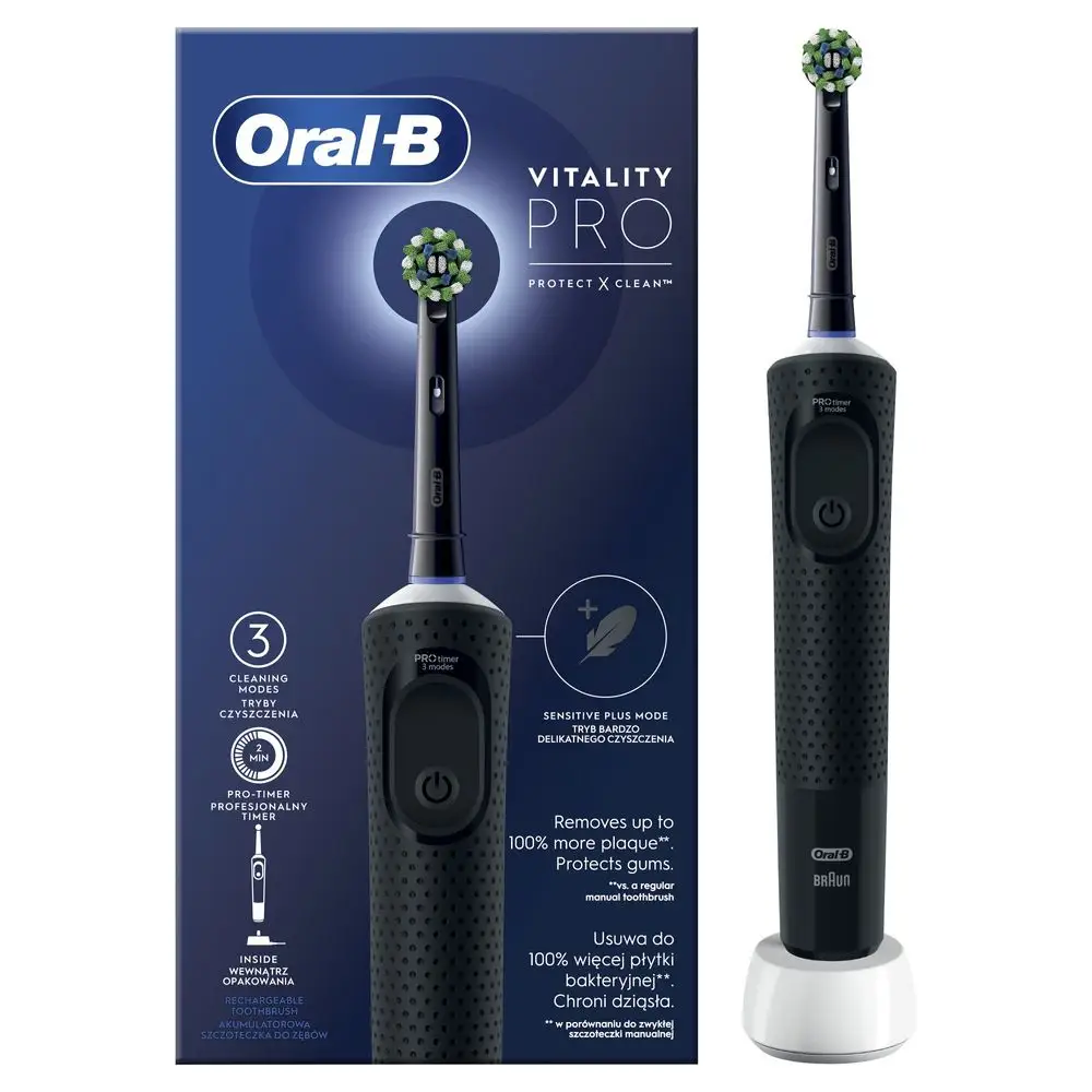 Elektrická oscilačná kefka Oral-B Vitality PRO Black D103